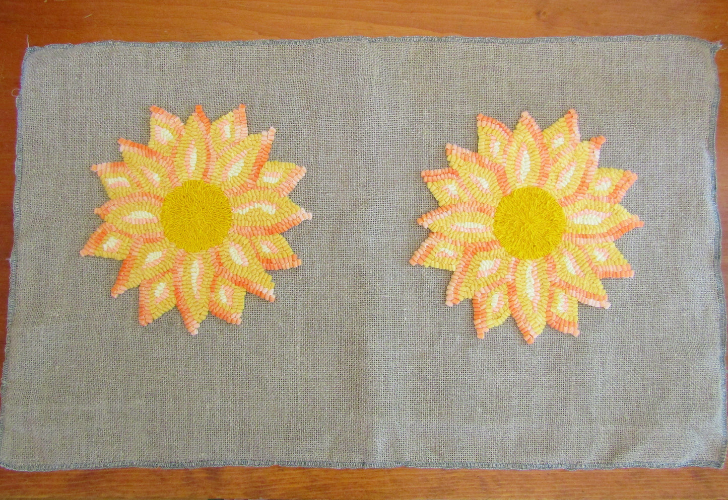 Evening Sunflower tote bag - 14" x 16" - functional art - seen in Heritage Skills for Contemporary Life